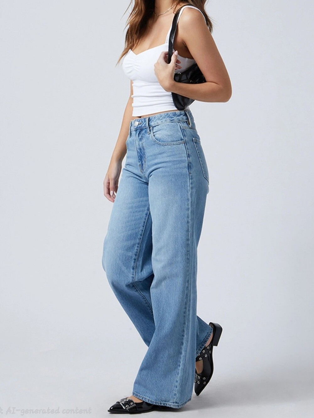 Pacsun Jessie High Waisted Baggy Jeans Medium Indigo